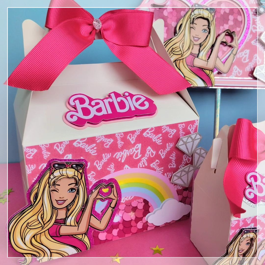 Arquivo Digital Topo de Bolo Barbie - Drive da Cris