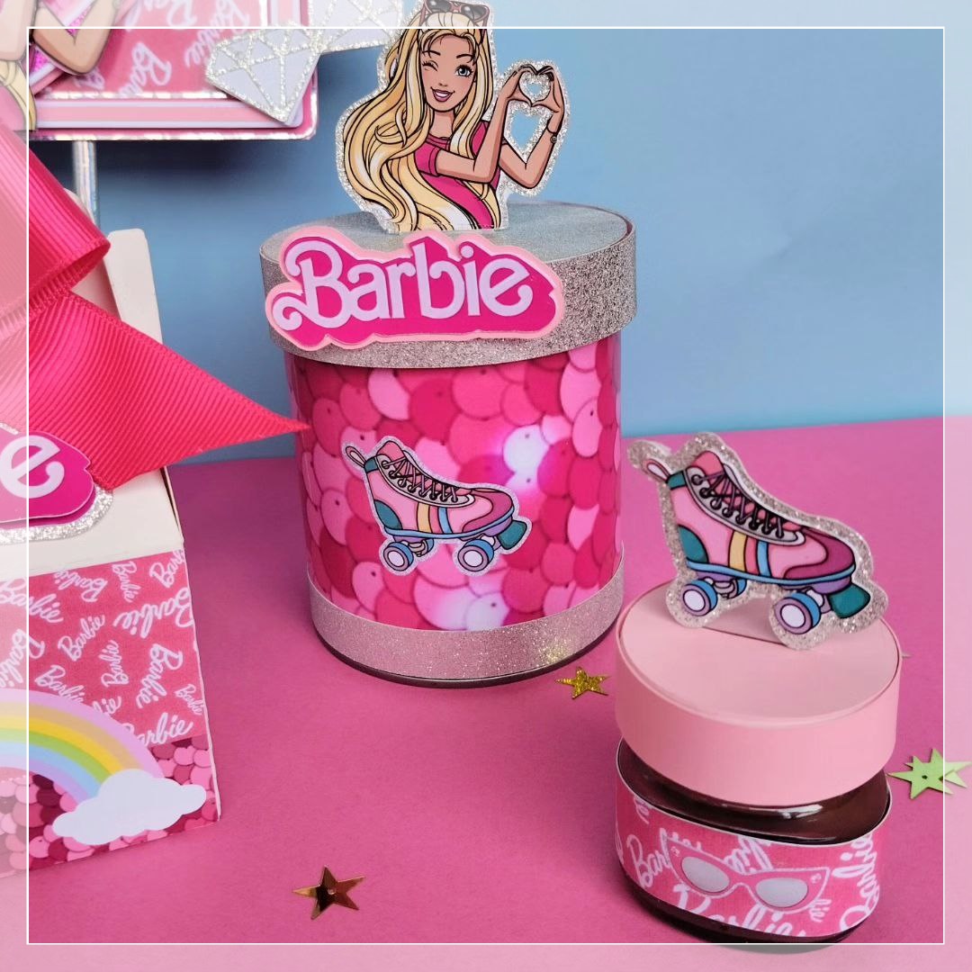 Arquivo Digital Topo de Bolo Barbie - Drive da Cris