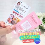 Cartão de Visitas Feed Instagram - EDITÁVEL CANVA