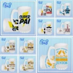 Artes e Vetores para Caneca Chopp Dia dos Pais