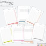 COMBO digital com 20 capas em PNG, 7 miolos de agendamento datado 2024