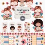 Professora com Amor - Kit Digital