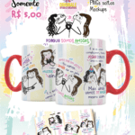 Arte para caneca - Amigas Para Sempre