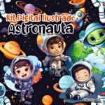 Kit Digital Ilustrado Astronauta