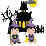 Arquivo de Corte Topo de Bolo Halloween Bruxinhos