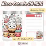 Miolo Bloco de Notas Sorvete M01 A6