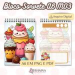 Miolo Bloco de Notas Sorvete M03 A6