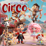 Kit Digital Ilustrado Circo 3D