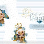 Kit Digital Ilustrações Nossa Senhora Aparecida (Santinhos Baby)
