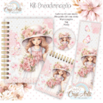 Combo Encadernação caderno, bloco e brindes