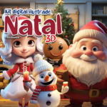 Kit Digital Ilustrado Natal 3D