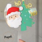 Arquivo de Corte Topo de Bolo Papai Noel Acrílico