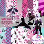 Kit Digital Spider Gwen Mulher Aranha