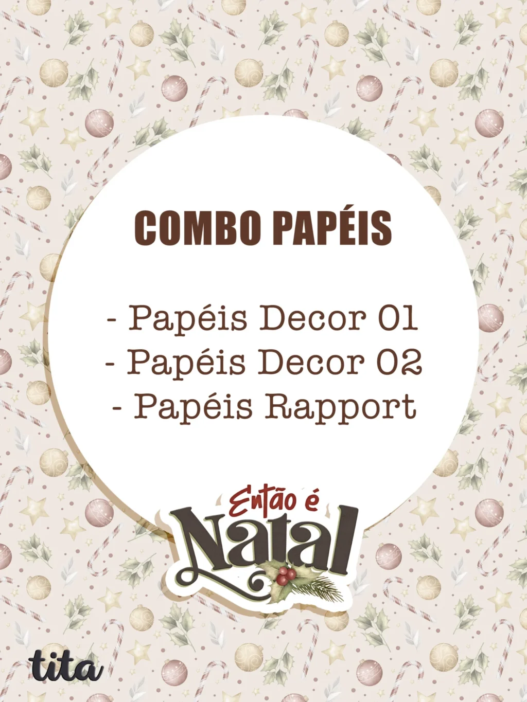 Então é Natal - Combo de Papéis - Imagem 1