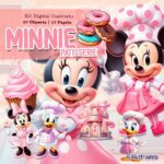 Kit Digital Ilustrado Minnie Patisserie