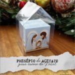 PRESÉPIO DE ACETATO PARA ÁRVORE DE NATAL