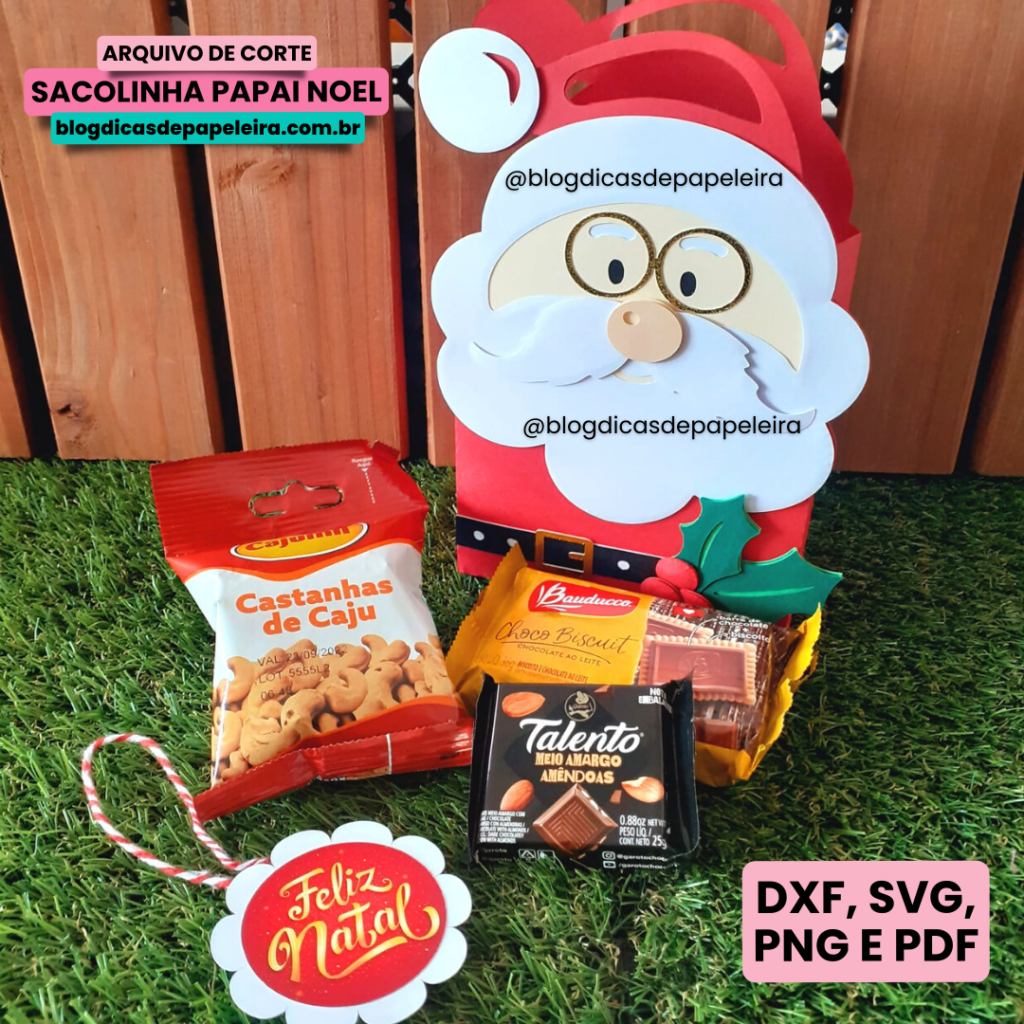 Sacolinha Papai Noel - Arquivo em Camadas - Imagem 1
