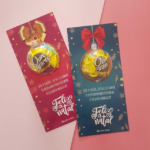 Cartão com bombom Bola de Natal - Arquivo Digital