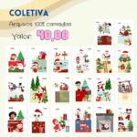 Arquivo de Corte Combo Topos de Bolo Natal 02
