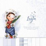 Kit Digital Ilustrações Santa Luzia (Santinhos) | Carinas Paper