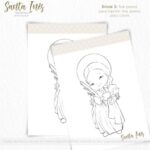 Kit Digital Ilustrações Santa Inês (Santinhos) | Carinas Paper - Imagem 8