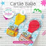 Arquivo Digital - Cartão Balão Volta às Aulas