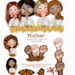 Kit Ilustrações Digital Mulher