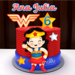 Arquivo Digital Topo de Bolo Mulher Maravilha