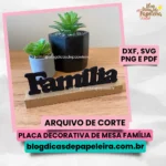 Placa Decorativa Família - CAMADAS