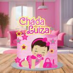 Arquivo Digital Topo de Bolo Chá da Barbie