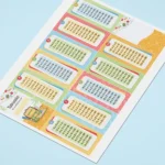 Kit Digital para chaveiro de tabuada - Volta às Aulas 9,2cm x 4,5cm