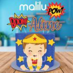 Arquivo Digital Topo de Bolo Mulher Maravilha Baby
