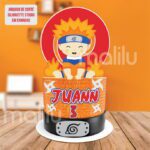 Arquivo Digital Topo de Bolo Bebê Naruto Cute