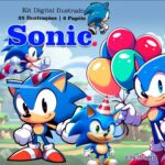 Kit Digital Ilustrado Sonic