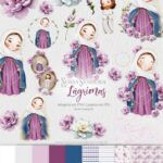 Kit Digital Ilustrações Nossa Senhora das Lágrimas (Santinhos)