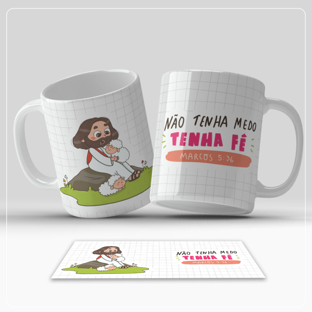 Kit Digital Canecas – Religioso Ilustrado - Imagem 6