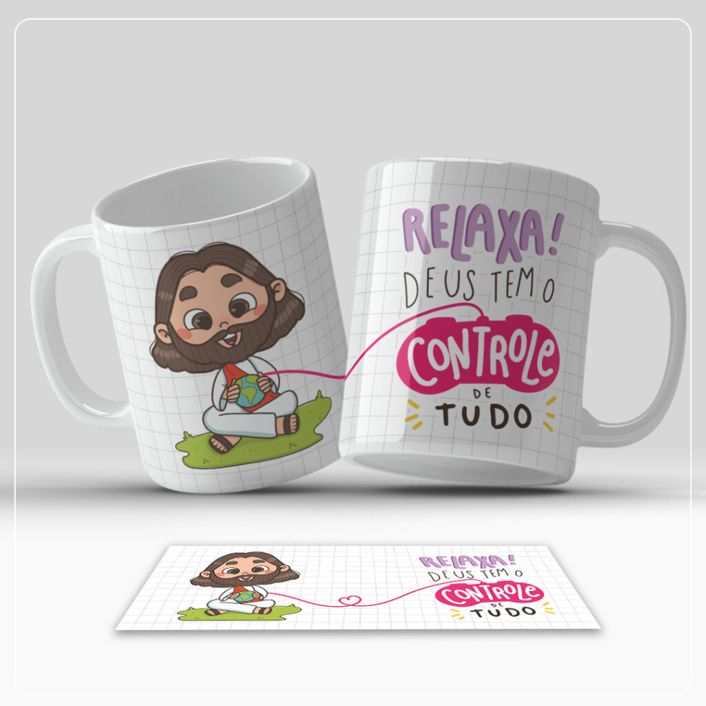 Kit Digital Canecas – Religioso Ilustrado - Imagem 1