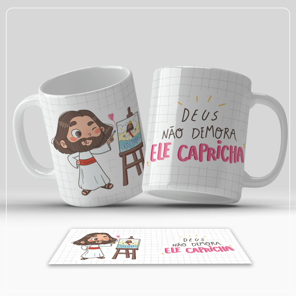 Kit Digital Canecas – Religioso Ilustrado - Imagem 2