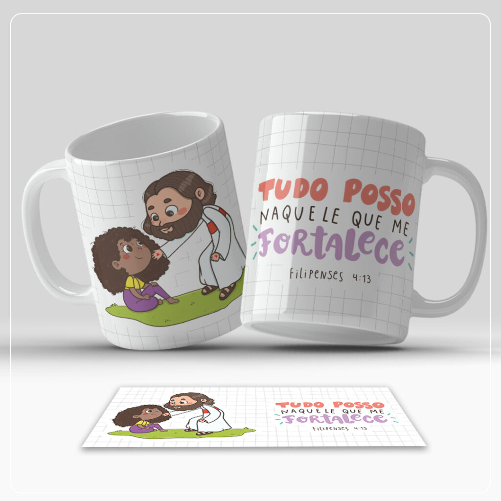 Kit Digital Canecas – Religioso Ilustrado - Imagem 3