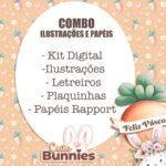 Cute Bunnies - Combo Ilustrações e Papéis