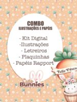 Cute Bunnies - Combo Ilustrações e Papéis