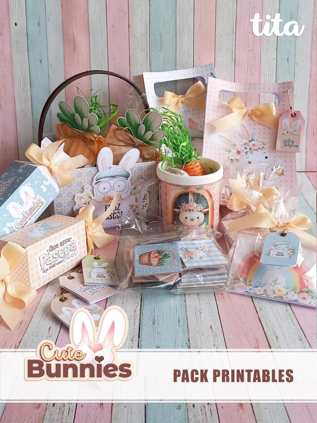 Cute Bunnies - Pack Printables - Imagem 1