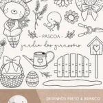 PARA COLORIR | Páscoa Jardim dos Girassóis