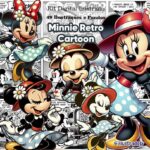 Kit Digital Ilustrado Minnie Retro Cartoon