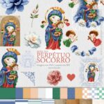 Kit Digital Ilustrações Nossa Senhora do Perpétuo Socorro (Santinhos) +brinde