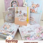 Spring Time - Combo Especial ( Pastas + Cartonagem) + Vídeo Aula