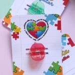 Card presilha/piranha - Abril Azul 2024 Autismo