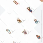 COMBO digital 10 miolos com santinhos diversos para caderno A5