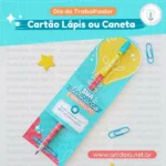 Arquivo Digital - Cartão Lápis Dia do Trabalhador
