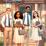 Kit Digital Ilustrações de Casais Jw